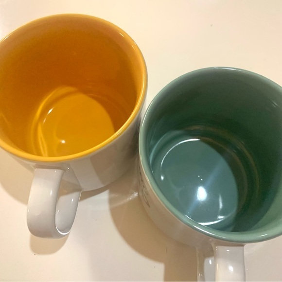 Stoneware Mugs, a set of two HARDLY WORKING and WORKING hard mugs. - Picture 10 of 10